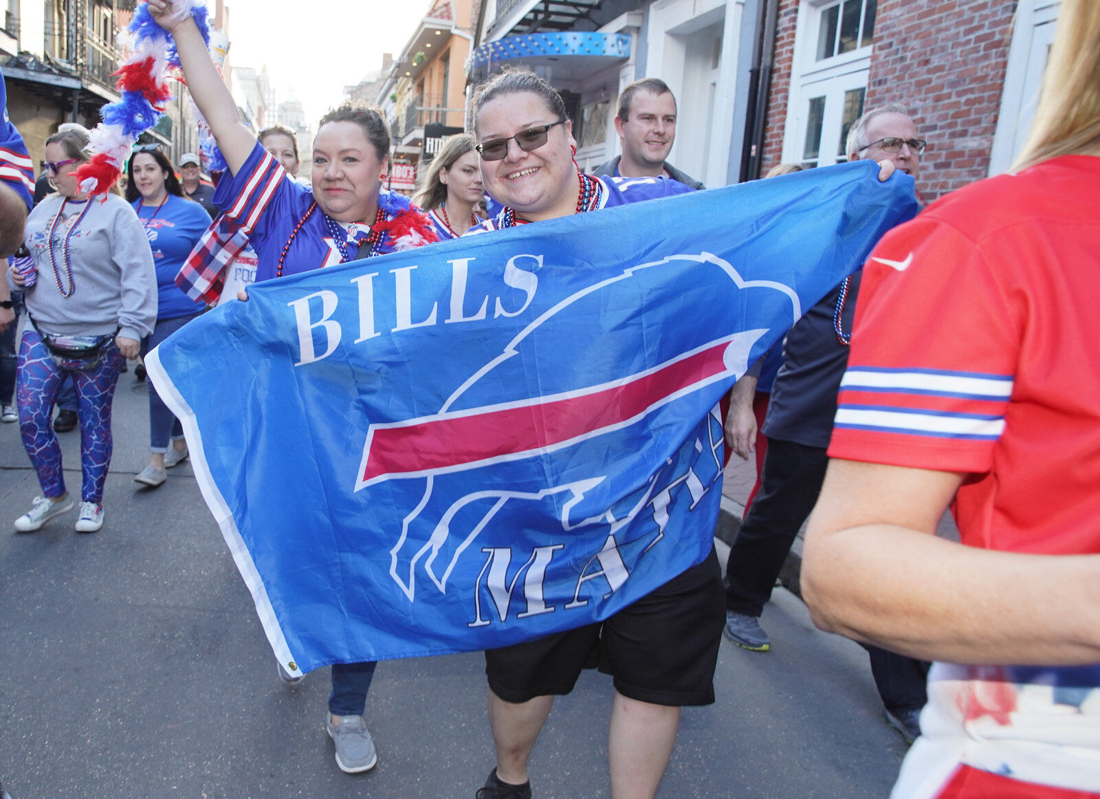 Buffalo Bills packers of NOLA Takeover Parade